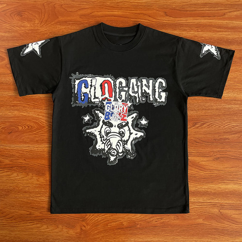 Glo Gang Boyz Worldwide Tee 卡通印花男女同款短袖T恤