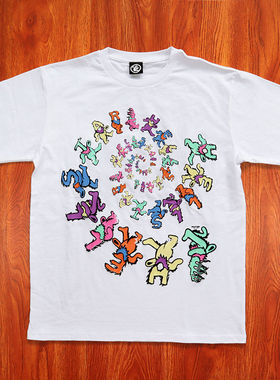 Hellstar Studios Dancing Stars Tee 旋转字母小熊男女短袖T恤