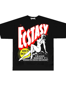现货Cold Archive Black Ecstasy T-Shirt  黑色###T恤 纯棉短袖