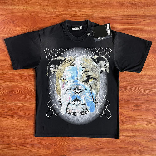 Hellstar Studios Beware Of Dog Tee 狗头重工艺洗水短袖纯棉T恤