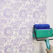 7寸EG034墙面印花滚筒滚花刷墙花图案液体壁纸墙纸艺术漆模具大全