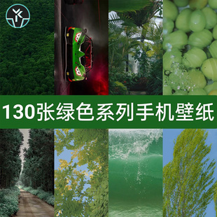 高清绿色植物树木汽车风景树叶手机桌面设置锁屏壁纸JPG图片素材