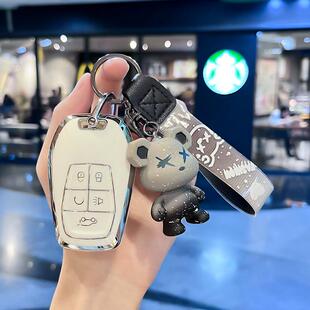 适用于东南dx7钥匙套dx3钥匙包扣dx5 a5翼舞汽车保护壳扣包男女士