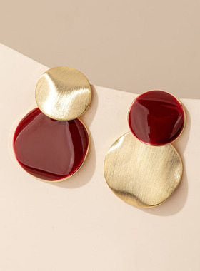 Doro朵兰の纯银独特绝美红色耳饰女气质耳环2025新款爆款轻奢耳坠