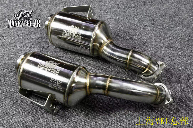 MKL品牌 奔驰AMG C43/E43/GLC43升级专用金属300钼三元头段 直通