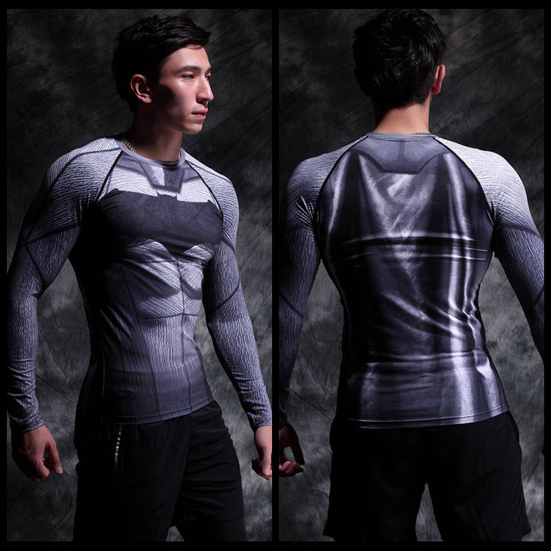 Vêtement fitness homme Hero manches longues en LYCRA Lycra - Ref 603249 Image 4