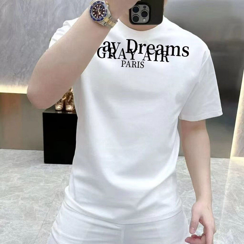 纯棉网红超火修身短袖t恤夏季美式小众欧美潮牌休闲男士帅气上衣