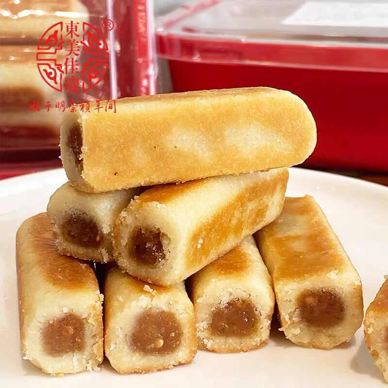 佳庆枕头饼传统休闲零食小吃茶点心古早味指头饼福建漳州平和特产