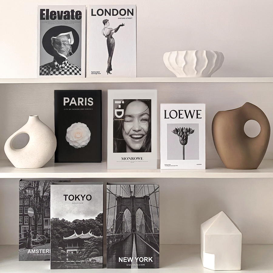 态生活ins风假书装饰品仿真书摄影拍照道具客厅办公室氛围感摆件