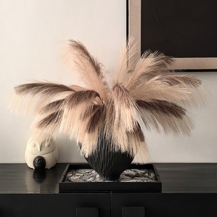 态生活 ins侘寂风仿真花芦苇草客厅餐桌装饰摆件干花花束拍照道具