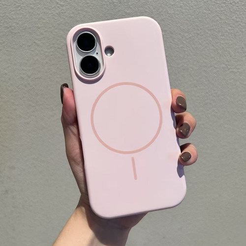 液态硅胶适用iPhone16promax细圈磁吸手机壳苹果15新款纯色情侣款14/13大孔17PRO保护套