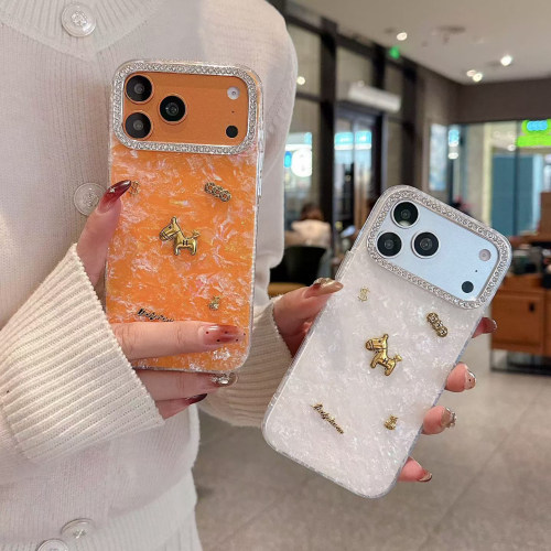 适用iPhone17Pro小马有钱手机壳苹果16max小众15/14PRO大孔保护套