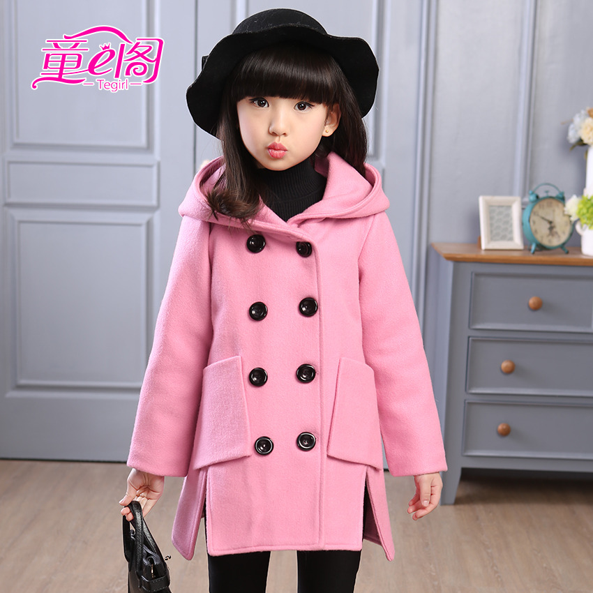 Manteau pour fille en laine - Ref 2161730 Image 3