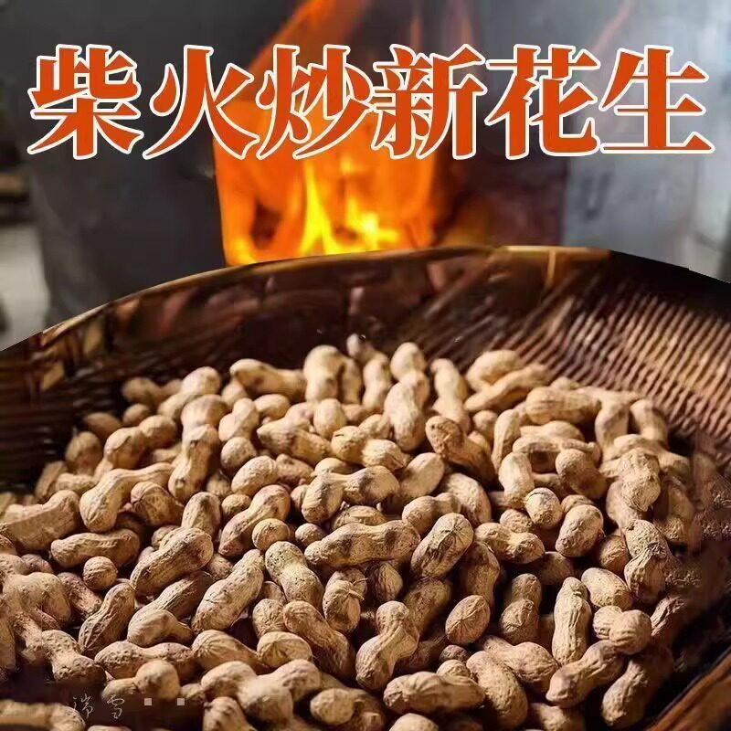 炒花生带壳原味新货带壳花生农家花生