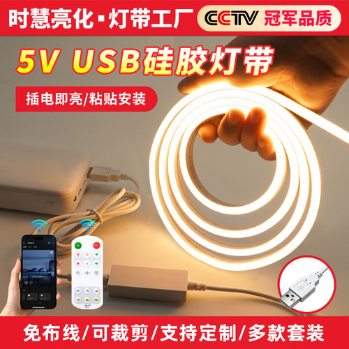线性灯无光斑霓虹遥控呼吸灯带
