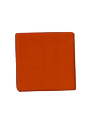 光学橙色玻璃/滤光片 CB550   橙色滤镜 50*50*2mm