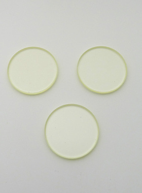 光学黄色玻璃JB400金波滤光片400nm后通过前截止金色滤镜Φ35*2mm