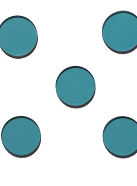 QB18 光学青蓝色滤光片 蓝色滤光片 蓝色玻璃透 蓝光直径22*0.5mm