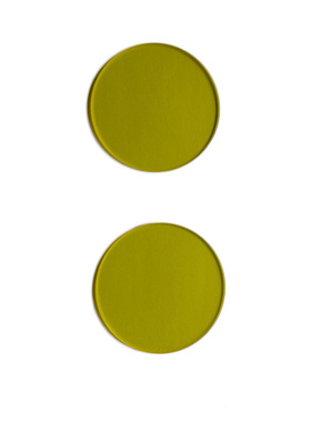 光学黄色玻璃JB490 金波滤光片490nm后通过前截止滤波片 20.5*2mm