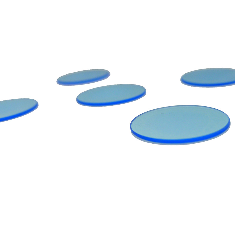 QB10光学 蓝色玻璃滤光片光学蓝玻璃 圆形 直径50*2mm