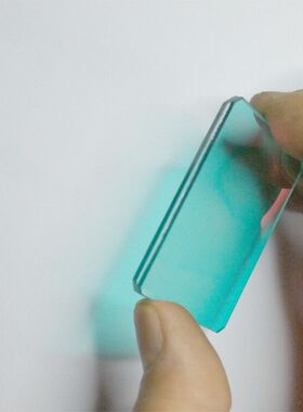 蓝色滤光片 蓝玻璃BG39 镀膜QB21  7.5*5.7*0.21mm