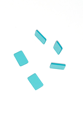 QB21青蓝色滤光片可见光通过滤镜 400-700nm滤波片摄像13*6*2mm