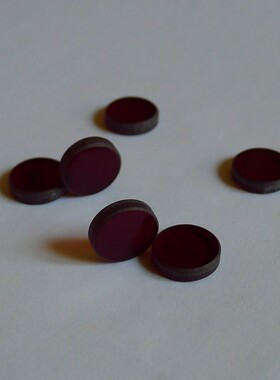 HB650红色滤光片 滤光 镜红色滤光镜 光学红色玻璃 φ40*2