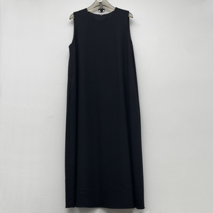 A摆宽松范连衣裙 单穿叠穿柔软绉纱羊毛无袖 秋冬季 纯色百搭背心裙