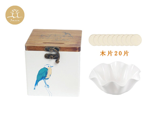 蒙氏 蒙台梭利心理感官教具 IC鸟存钱罐 实木储蓄罐子 投币工作