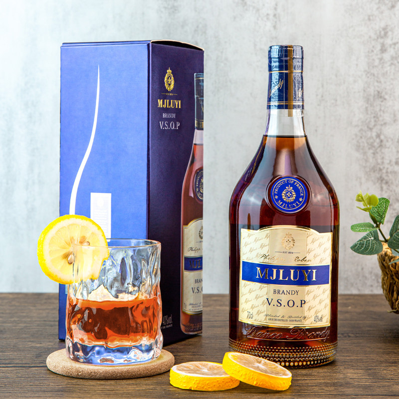法国原瓶原装进口梅爵路易洋酒白兰地vsop700ml/1000ml礼盒装