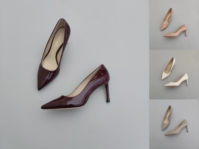 FEDERICA DI DONATO大厂品质7cm跟新款漆皮面羊皮里尖头高跟鞋女