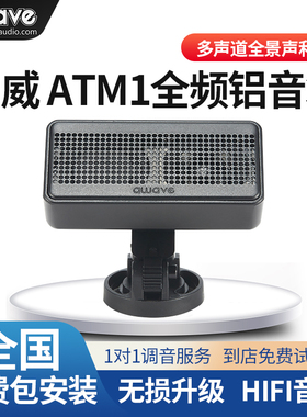 awave爱威ATM1全频铝音箱汽车音响改装中置后环绕车顶AB柱包安装