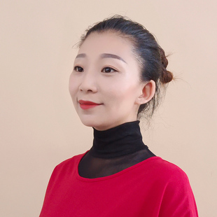 2025春夏秋季韩国半高领立领假领子女打底网纱假领围脖套头假衣领
