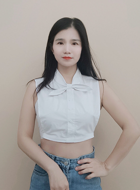 立领假领子棉百搭兔子耳朵假领女