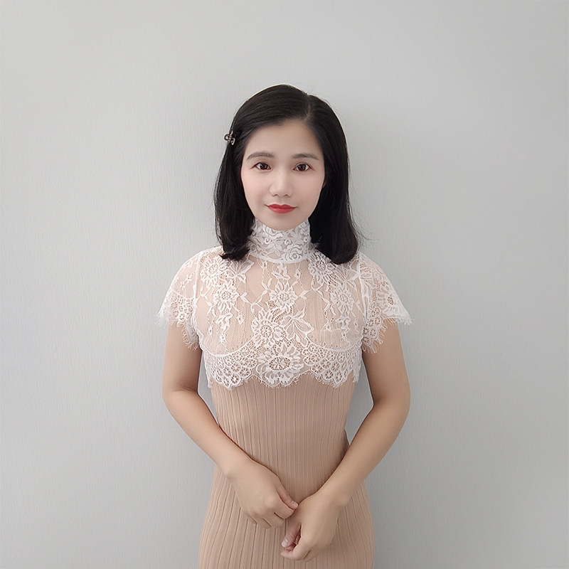 2023夏季新款韩版睫毛蕾丝高领半截假领子女装短袖假领套头假衣领,服饰配件/皮带/帽子/围巾,假领,淘宝优惠券,粉丝福利购,淘宝优惠卷