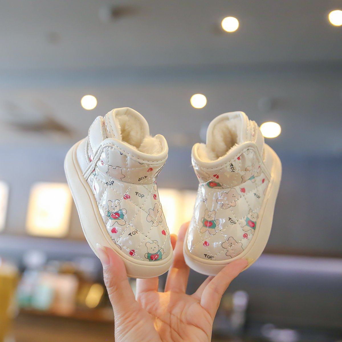 女童雪地靴宝宝冬鞋加绒加厚防水棉鞋儿童学步鞋男童棉靴婴儿鞋子,童鞋/婴儿鞋/亲子鞋,婴儿步前鞋/袜鞋,淘宝优惠券,粉丝福利购,淘宝优惠卷