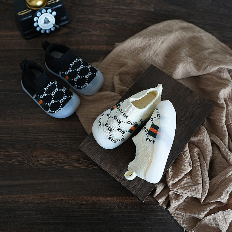 【15--25码】春秋季透气软底单鞋男小童袜套鞋女婴儿防滑学步鞋子