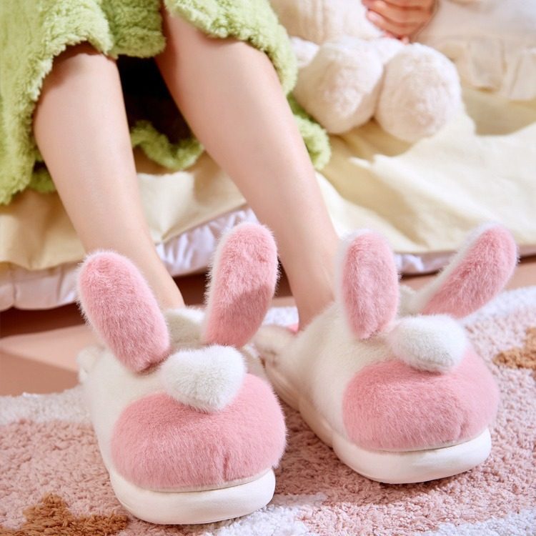 棉拖鞋女冬季家用防滑厚底加厚毛绒保暖情侣毛拖鞋可爱室内家居,女鞋,毛毛鞋,淘宝优惠券,粉丝福利购,淘宝优惠卷