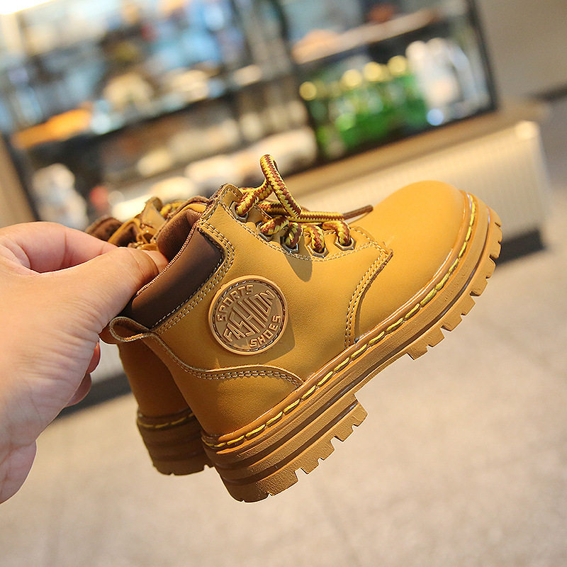 男童大黄靴秋冬季加绒短靴英伦小童马丁靴透气婴儿软底宝宝学步鞋,童鞋/婴儿鞋/亲子鞋,婴儿步前鞋/袜鞋,淘宝优惠券,粉丝福利购,淘宝优惠卷