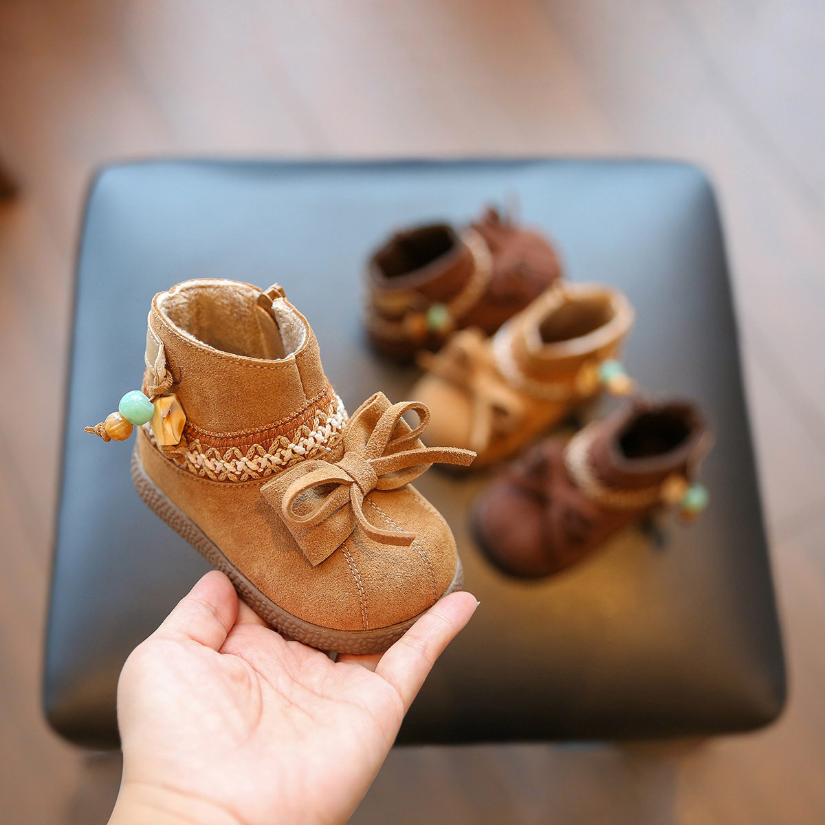 小步点女宝宝靴子冬季软底婴幼儿学步鞋加绒保暖女童鞋子公主短靴,童鞋/婴儿鞋/亲子鞋,婴儿步前鞋/袜鞋,淘宝优惠券,粉丝福利购,淘宝优惠卷