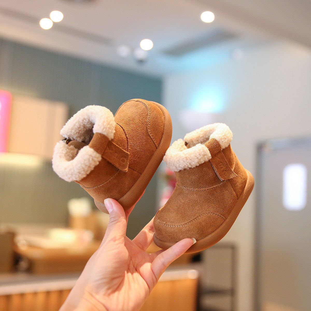 小步点宝宝加绒冬鞋软底婴幼儿学步鞋保暖女宝棉鞋儿童鞋子雪地靴,童鞋/婴儿鞋/亲子鞋,婴儿步前鞋/袜鞋,淘宝优惠券,粉丝福利购,淘宝优惠卷