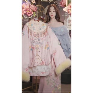 0201直播276高端新年焕新新品初恋粉外套裙子羽绒套装80-120