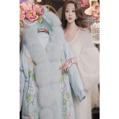 1128直播282彩蛋双12抢先购潮福利花束蓝羽绒服80-120