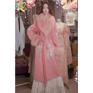 0808直播202 裙吊带腰带 洛可可秋冬狐狸毛羊绒·繁花颂歌