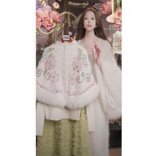 0108直播286高端新年焕新新品千金白公主上衣裙子两件套80-120