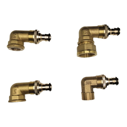 全铜90度弯头奶嘴快接公头水龙头取水杆浇花洗车水枪软管母接专用