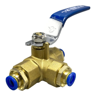 气动新款气泵三通阀门开关球阀快插快拧PC气管68012快速接头