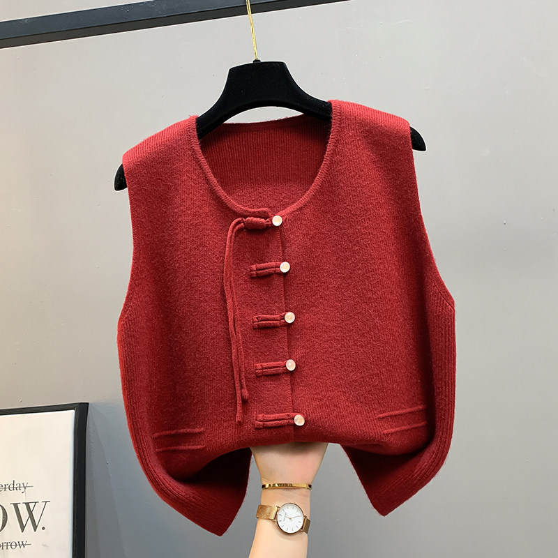 潮流精品，品质保证，短款无袖国风马甲背心