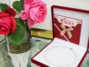 【芳华】珍珠项链近圆淡水珍珠项链送妈妈婆婆母亲节礼物珠宝首饰