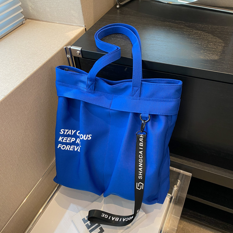 帆布包包女大容量2025新款休闲百搭手提袋托特包学生上课通勤单肩